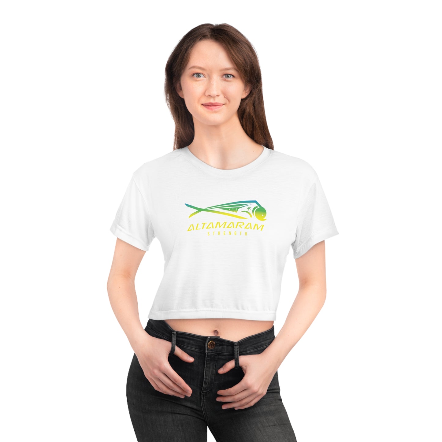 Women's Crop Tee Fish